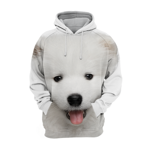 Unisex 3D Graphic Hoodies Animals Dogs Samoyed Puppy Smile