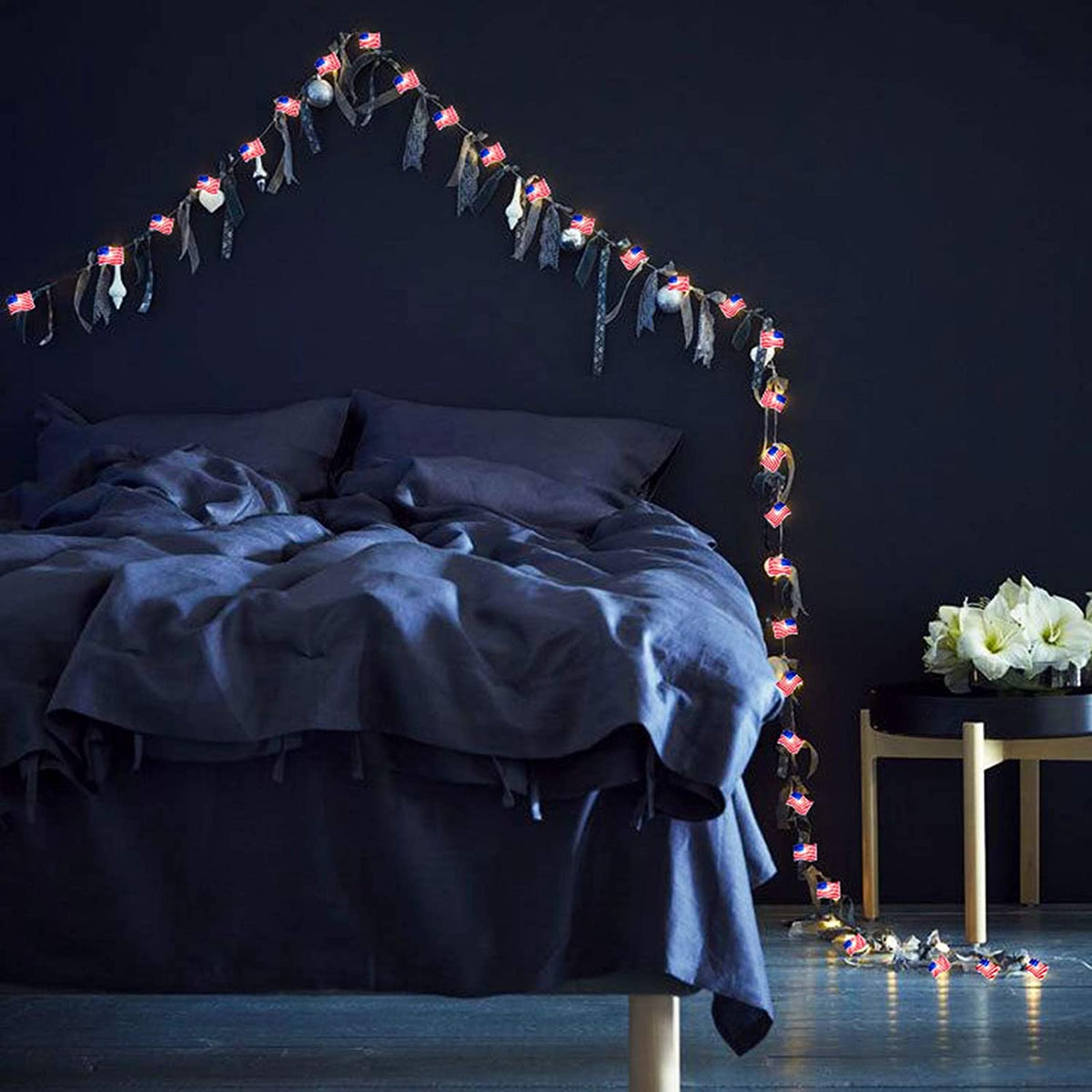 American Flag Lights String-30led/10 feet long