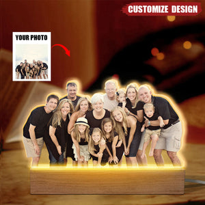 Life Is Better With You - Custom Photo Shaped 3D LED Light