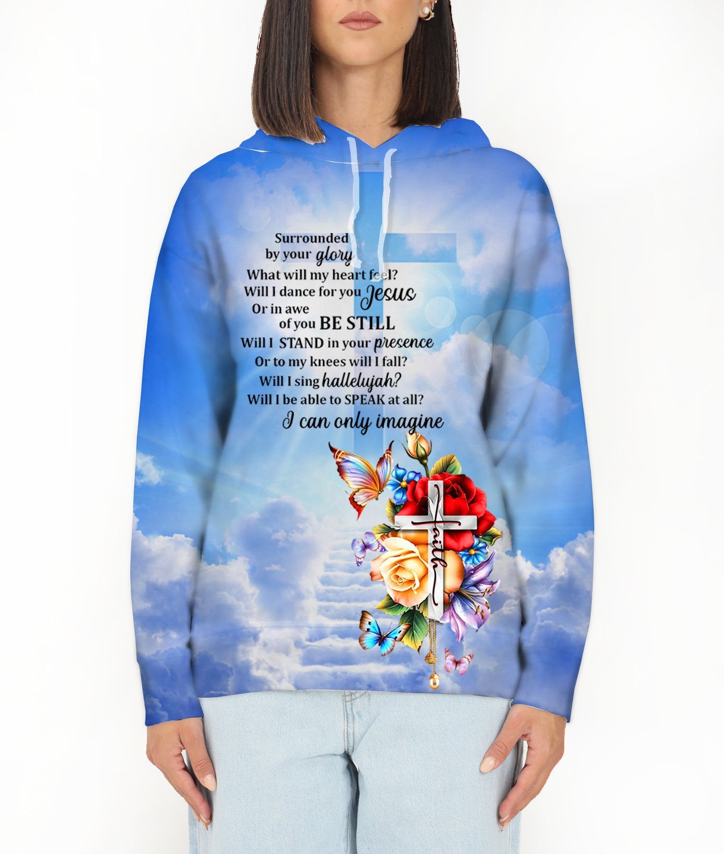 Will I Stand In Your Presence Unisex Hoodie/Print On Front And Back