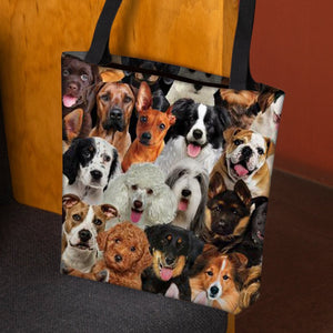 A Bunch Of Dogs Tote Bag