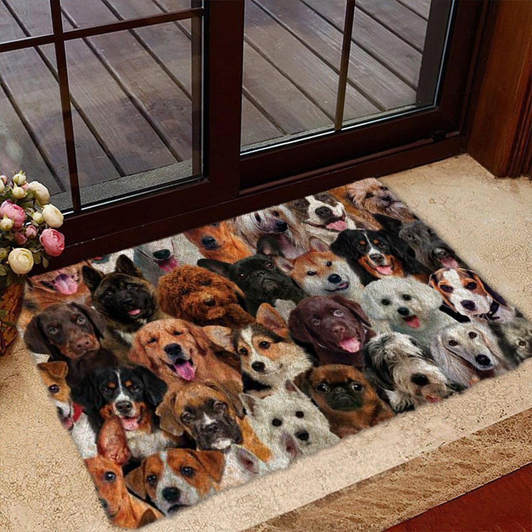 A Bunch Of Dogs01 Doormat
