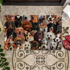 A Bunch Of Dogs01 Doormat