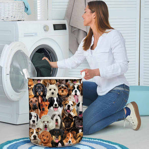 A Bunch Of Dogs02 Laundry Basket