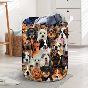 A Bunch Of Dogs02 Laundry Basket