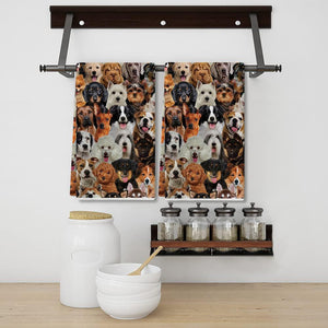 A Bunch Of Dogs 02 Kitchen Towel
