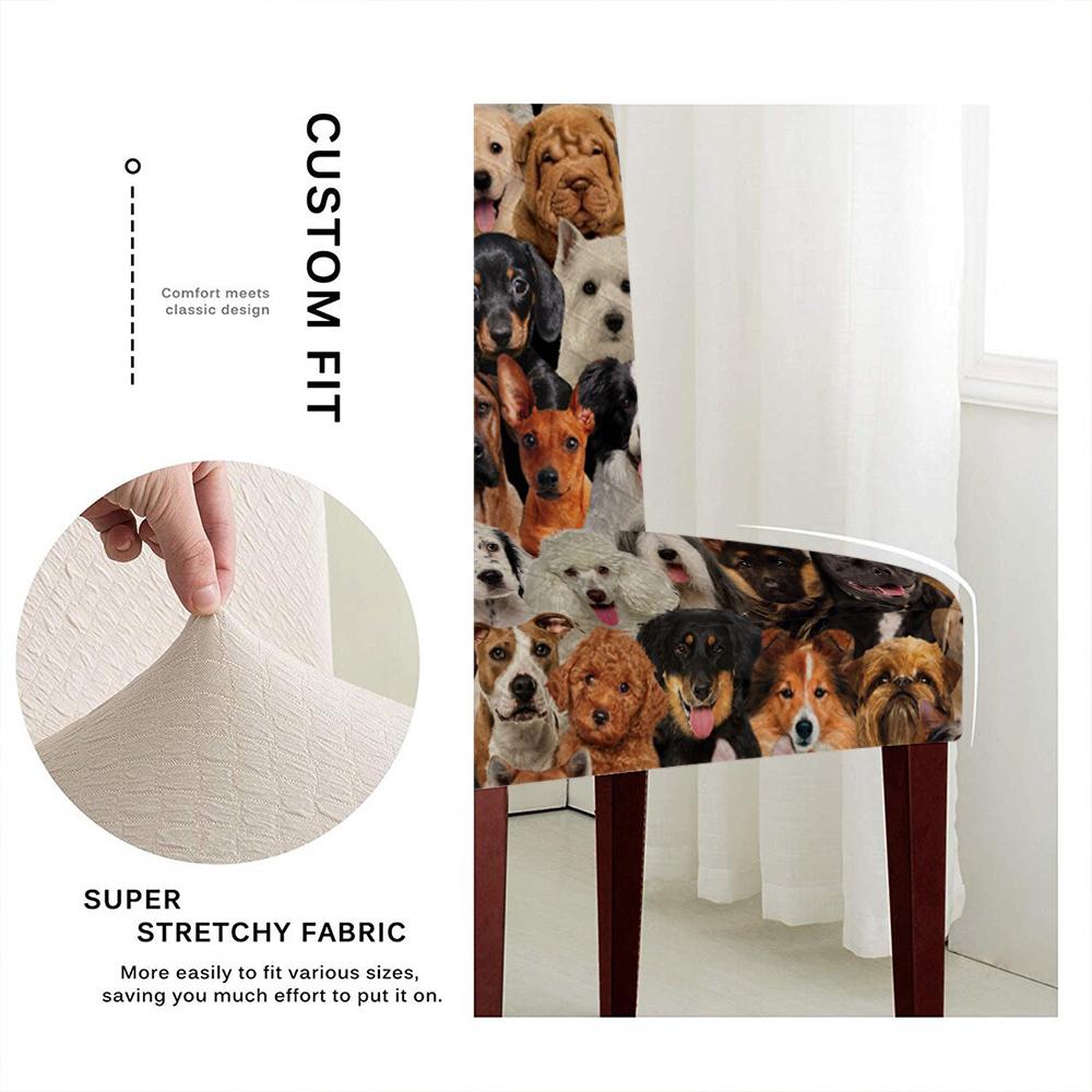 A Bunch Of Dogs 02 Chair Cover/Great Gift Idea For Dog Lovers
