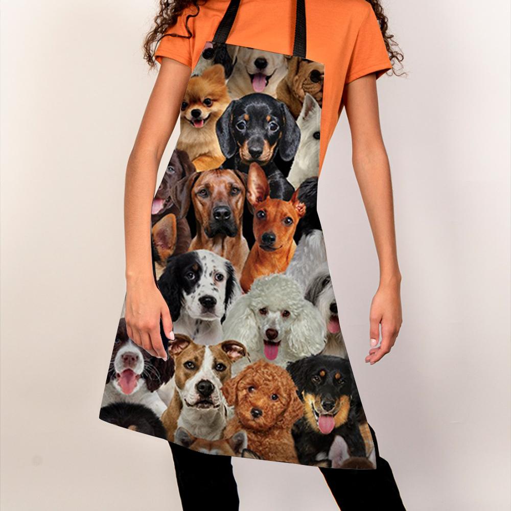 A Bunch Of Dogs 02 Apron/Great Gift Idea For Christmas