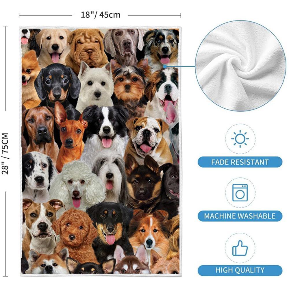 A Bunch Of Dogs 02 Kitchen Towel