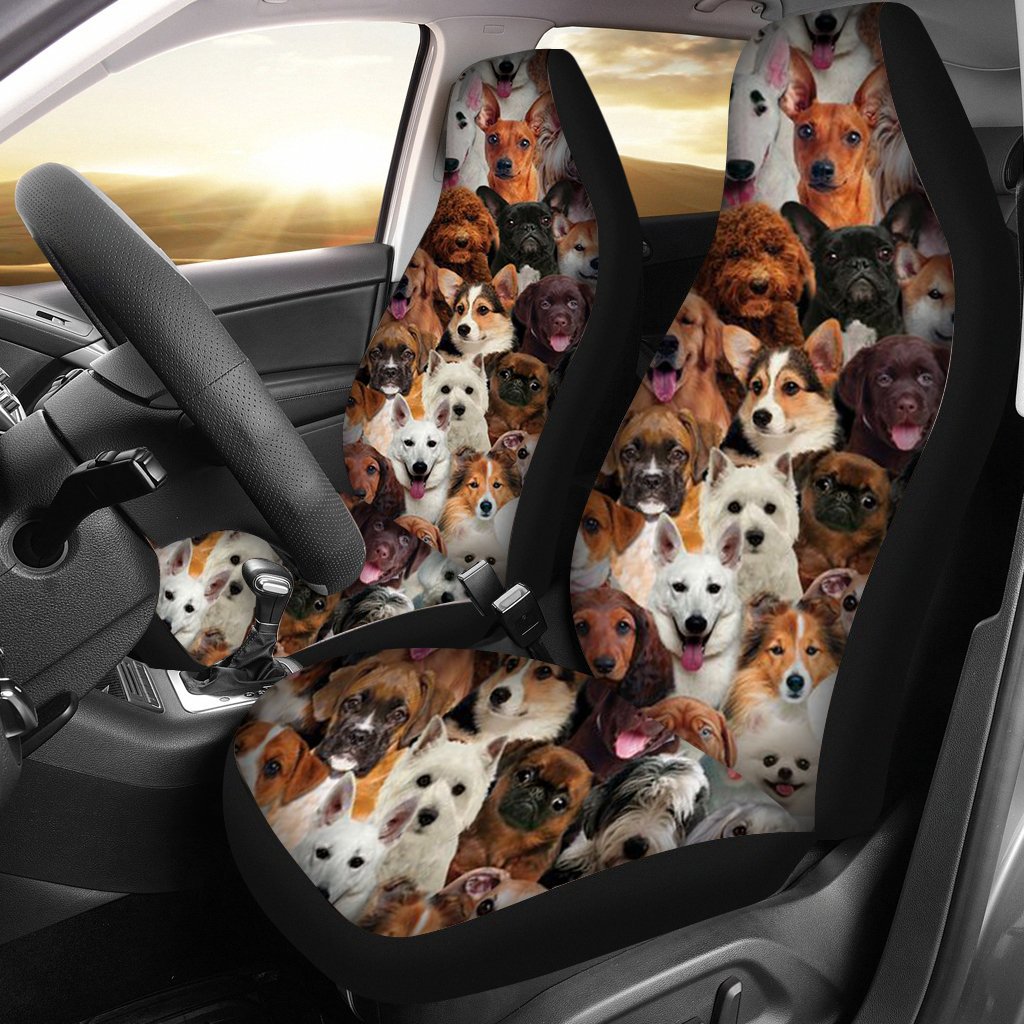 A Bunch Of Dogs01 Car Seat Cover