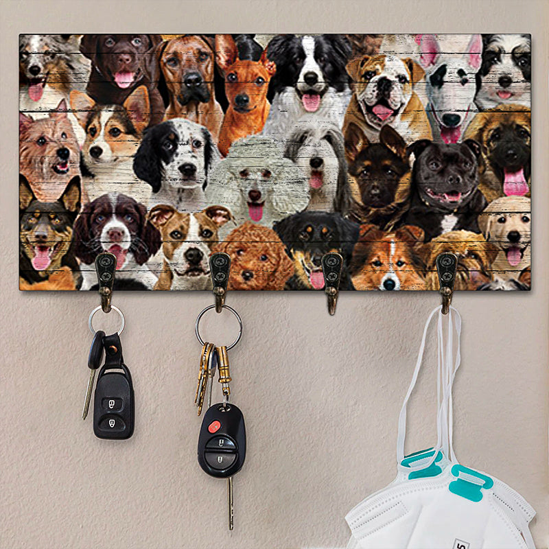 A Bunch Of Dogs Key Hanger