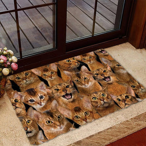 A Bunch Of Abyssinian Cats Doormat