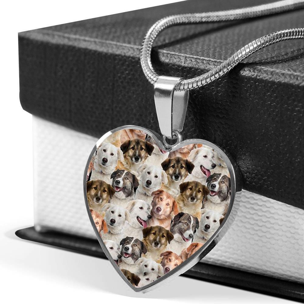 A Bunch Of Aidies Heart Necklace