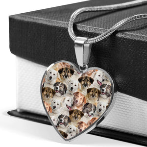 A Bunch Of Aidies Heart Necklace