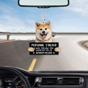 Akita Inu Personal Stalker Car Hanging Ornament