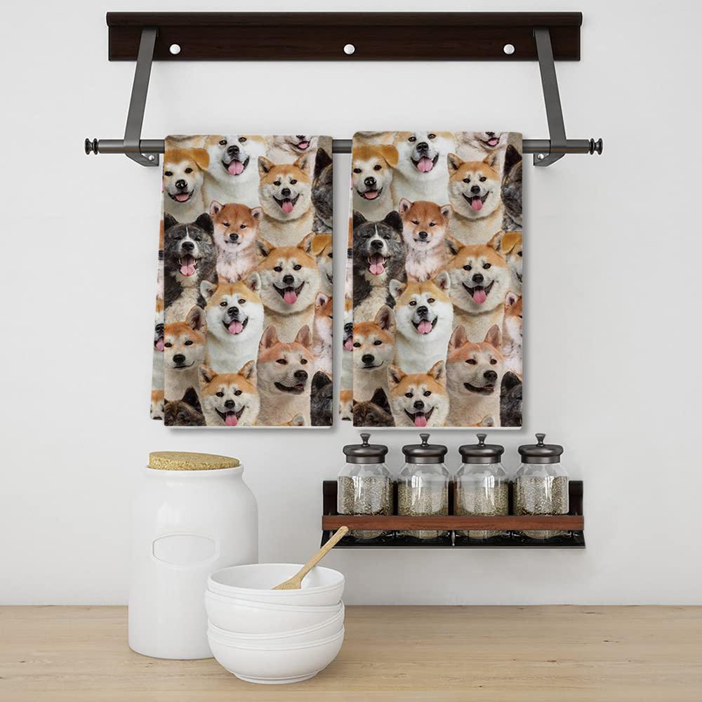 A Bunch Of Akita Inus Kitchen Towel