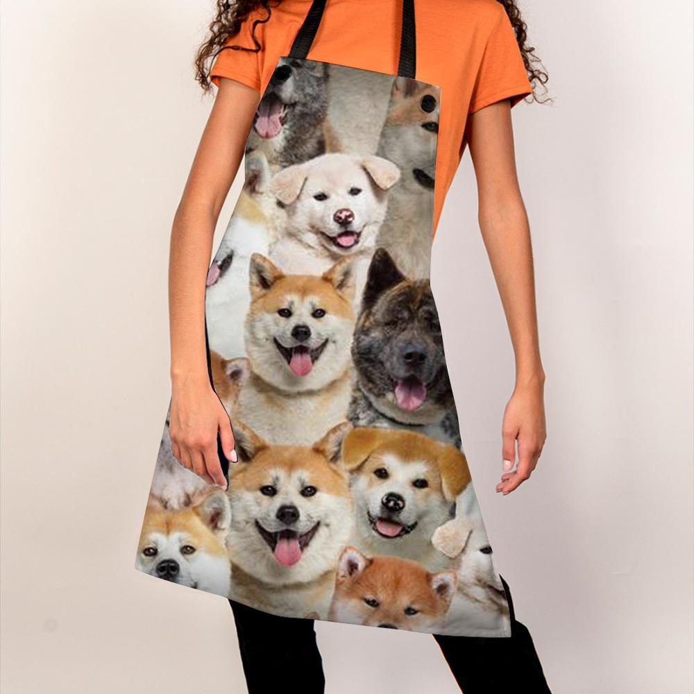 A Bunch Of Akita Inus Apron/Great Gift Idea For Christmas