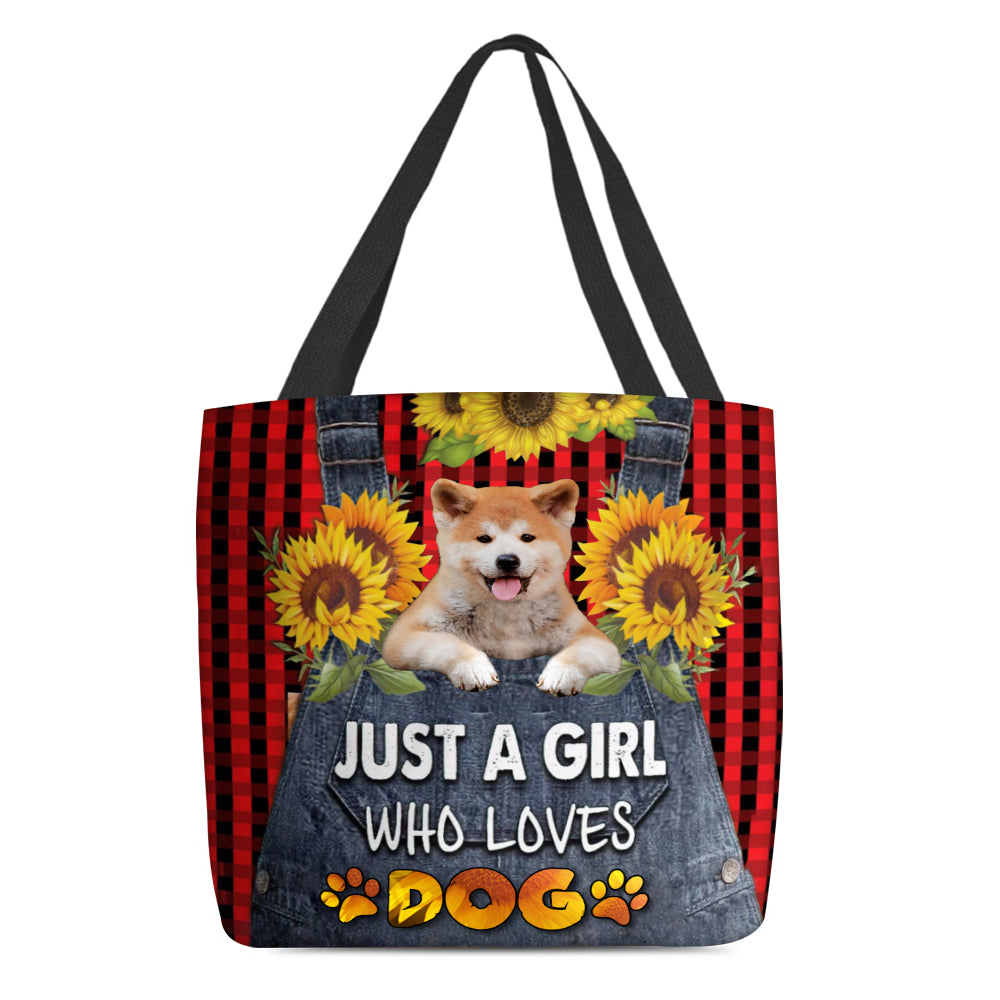 Akita Inu-Just A Girl Who Loves Dog Tote Bag