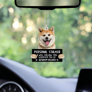 Akita Inu Personal Stalker Car Hanging Ornament