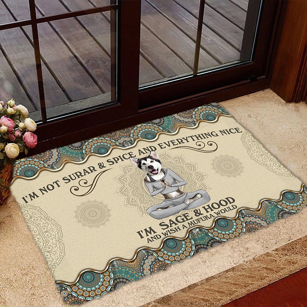 Wish A Mufuka Would-Alaskan Malamute Doormat