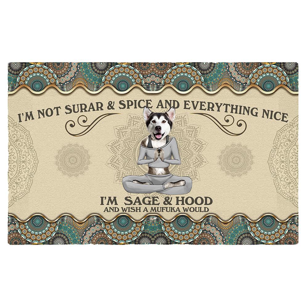 Wish A Mufuka Would-Alaskan Malamute Doormat