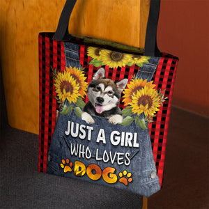 Alaskan Malamute-Just A Girl Who Loves Dog Tote Bag