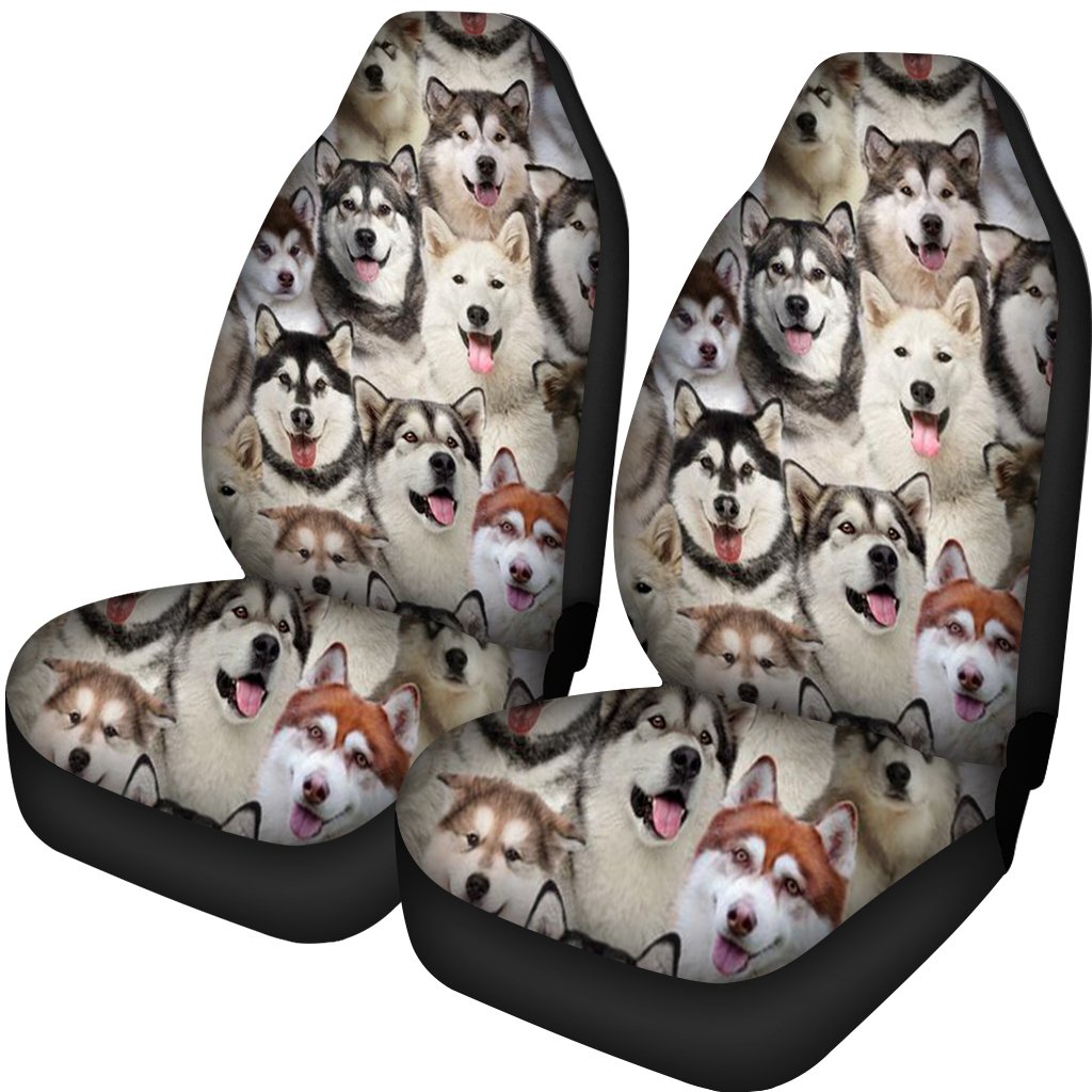 A Bunch Of Alaskan Malamutes Car Seat Cover