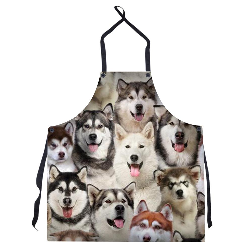 A Bunch Of Alaskan Malamutes Apron/Great Gift Idea For Christmas