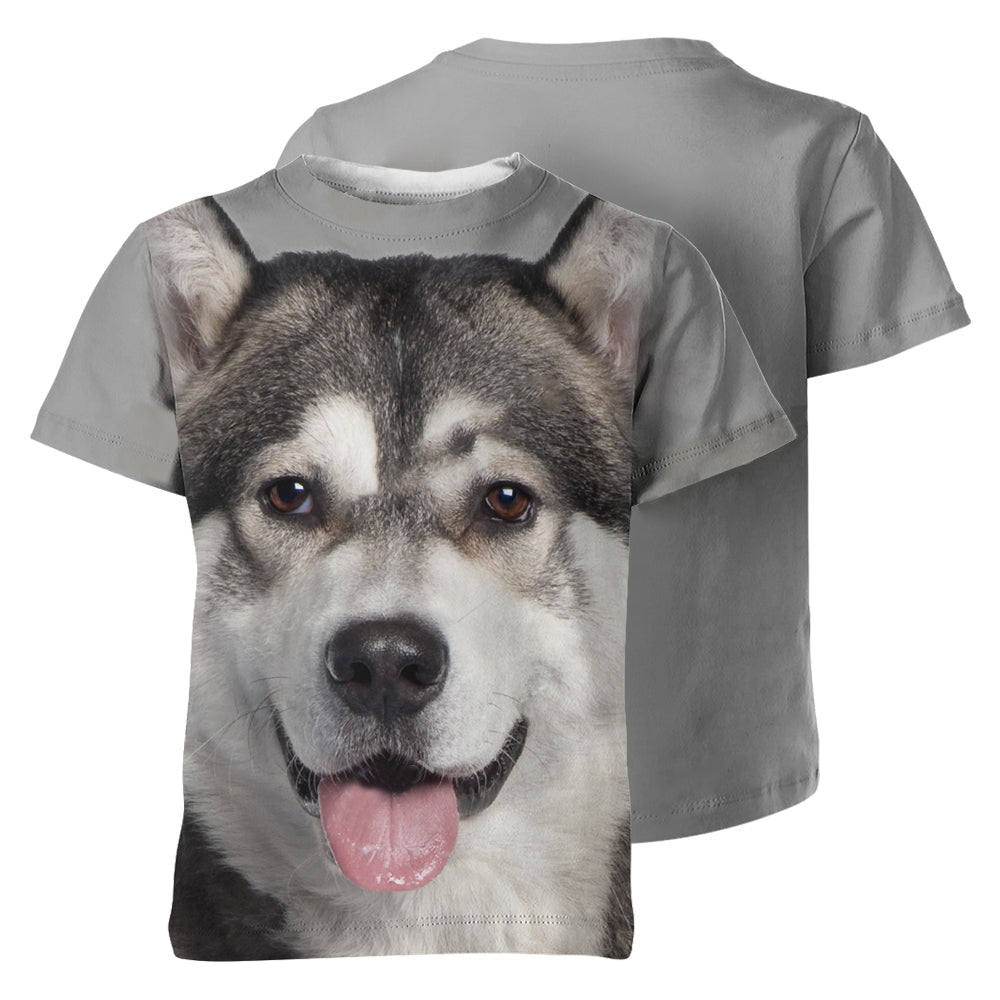Alaskan Malamute 3D Graphic Unisex T-shirt