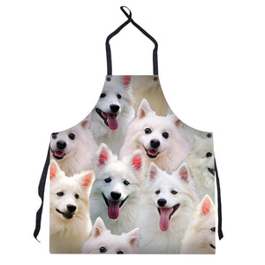 A Bunch Of American Eskimos Apron/Great Gift Idea For Christmas