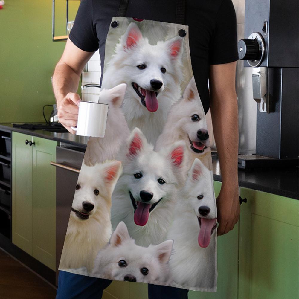 A Bunch Of American Eskimos Apron/Great Gift Idea For Christmas
