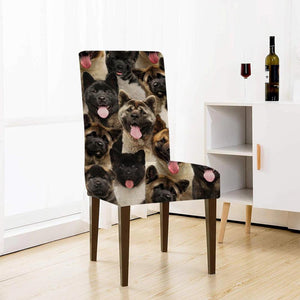 A Bunch Of American Akitas Chair Cover/Great Gift Idea For Dog Lovers