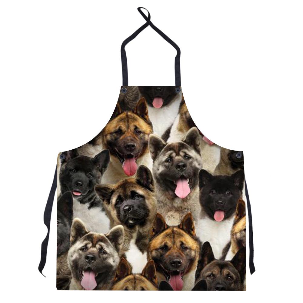 A Bunch Of American Akitas Apron/Great Gift Idea For Christmas