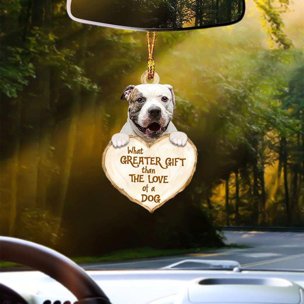 American Bulldog Greater Gift Car Hanging Ornament