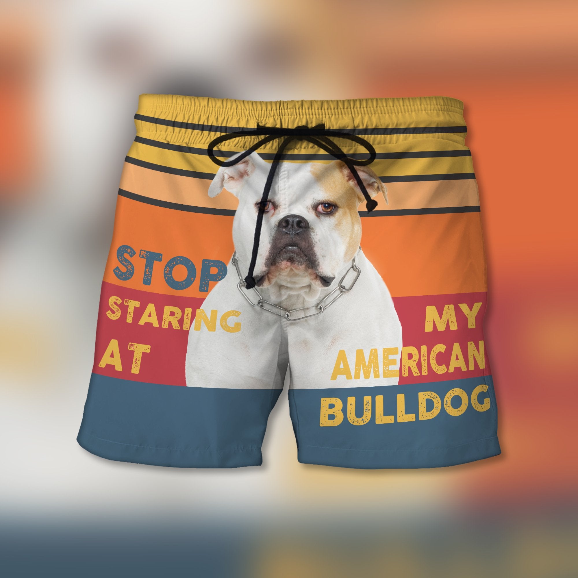 Stop Staring At My American Bulldog - Custom Trunks