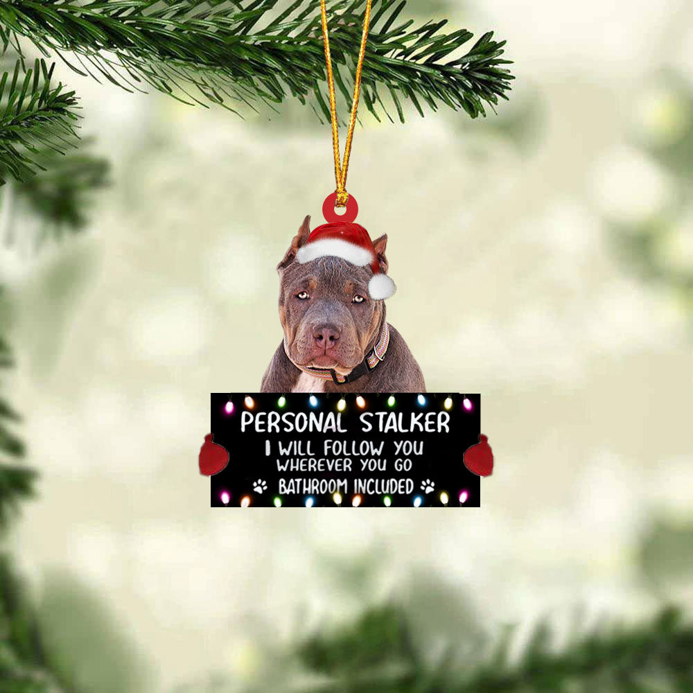 American Bully 2 Personal Stalker Christmas Hanging Ornament