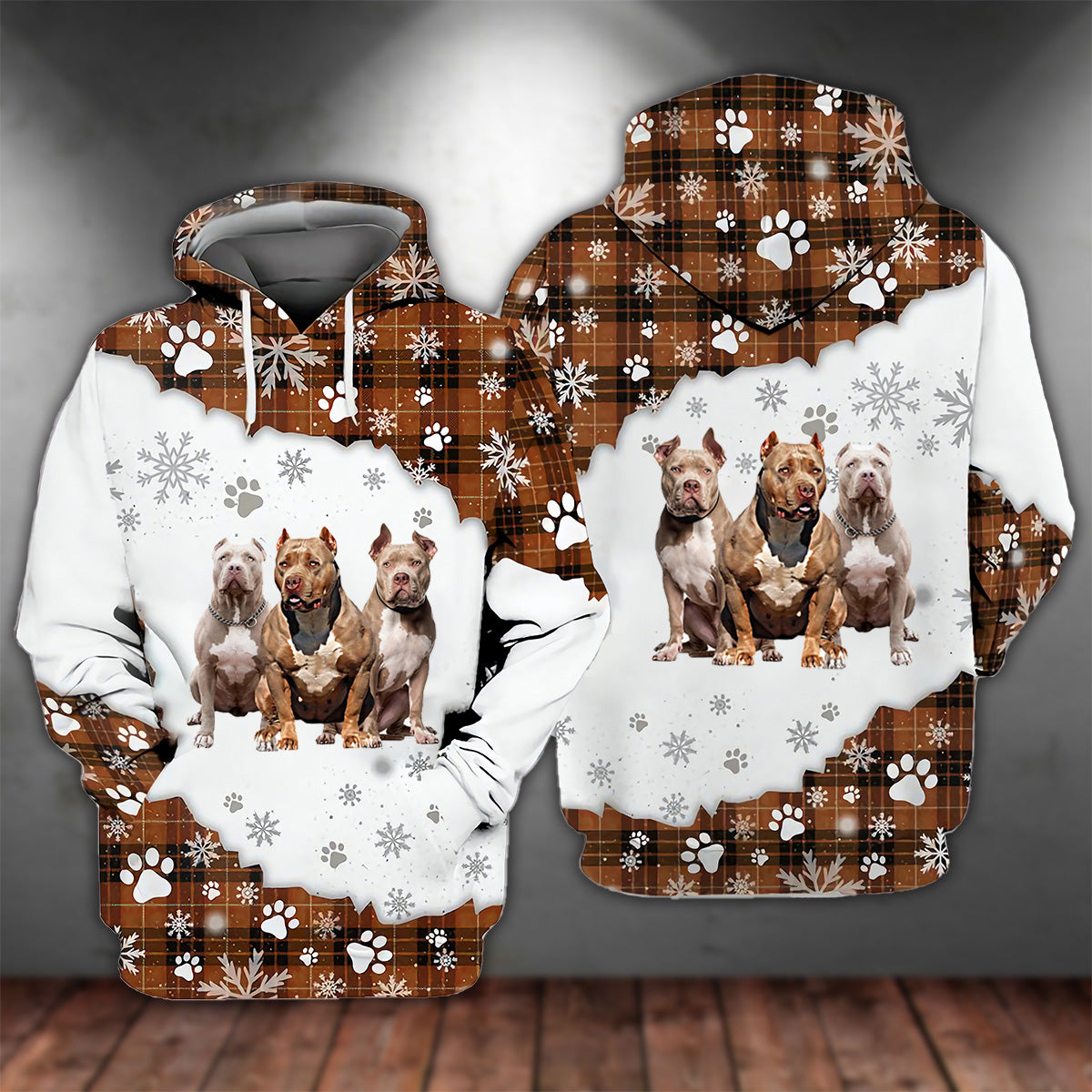 American Bully Happy Holiday Unisex Hoodie