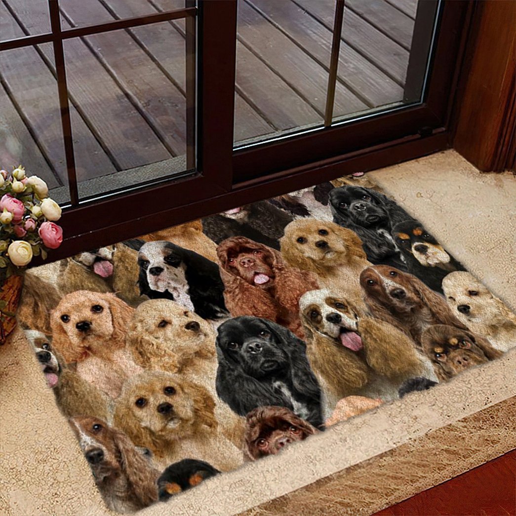 A Bunch Of Cocker Spaniels Doormat