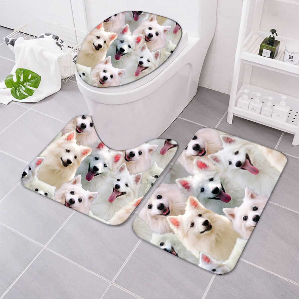A Bunch Of Eskimos Bathroom Mat Set