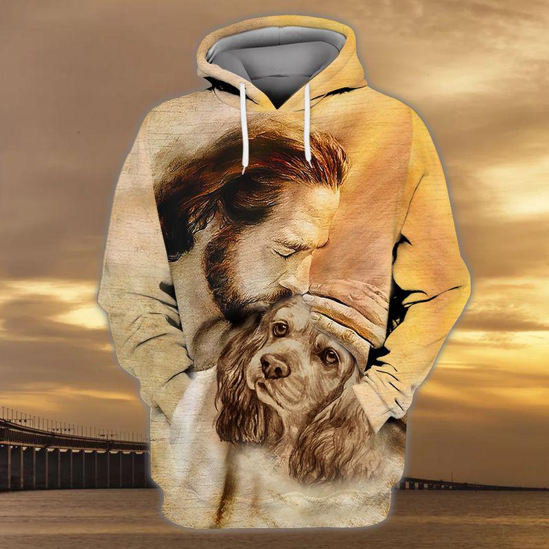 American Cocker Spaniel With God Unisex Hoodie
