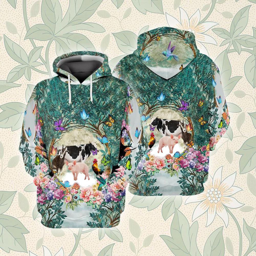Animal Among Forest Unisex Hoodie