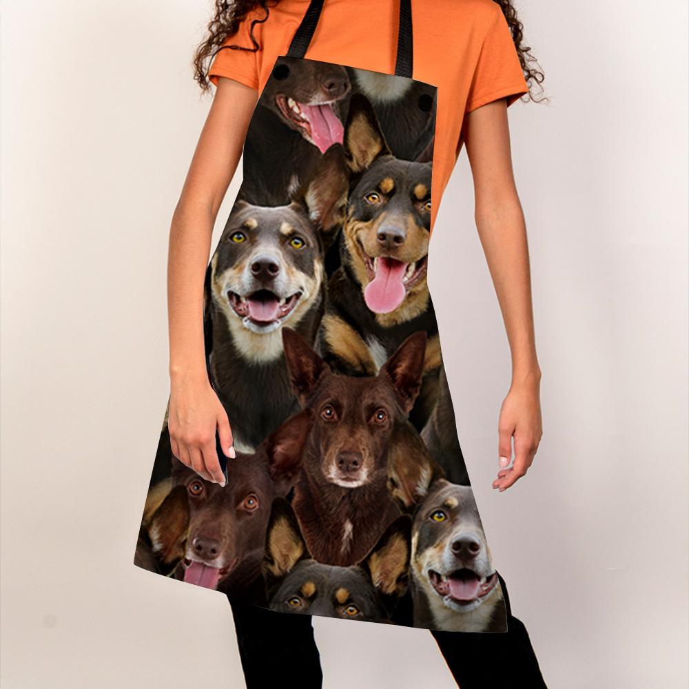 A Bunch Of Australian Kelpies Apron/Great Gift Idea For Christmas