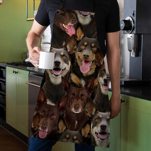 A Bunch Of Australian Kelpies Apron/Great Gift Idea For Christmas