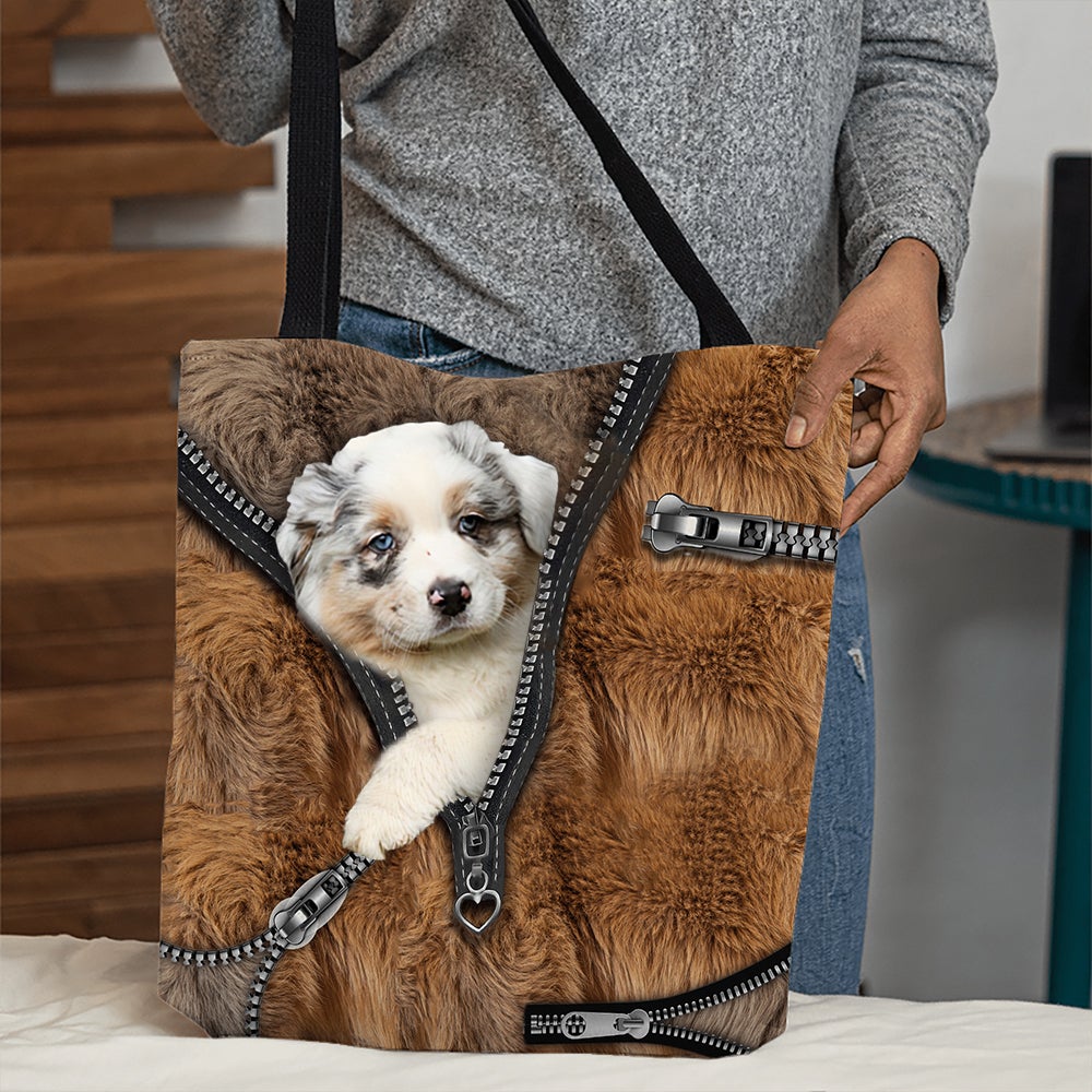 Australian Shepherd All Over Printed Tote Bag