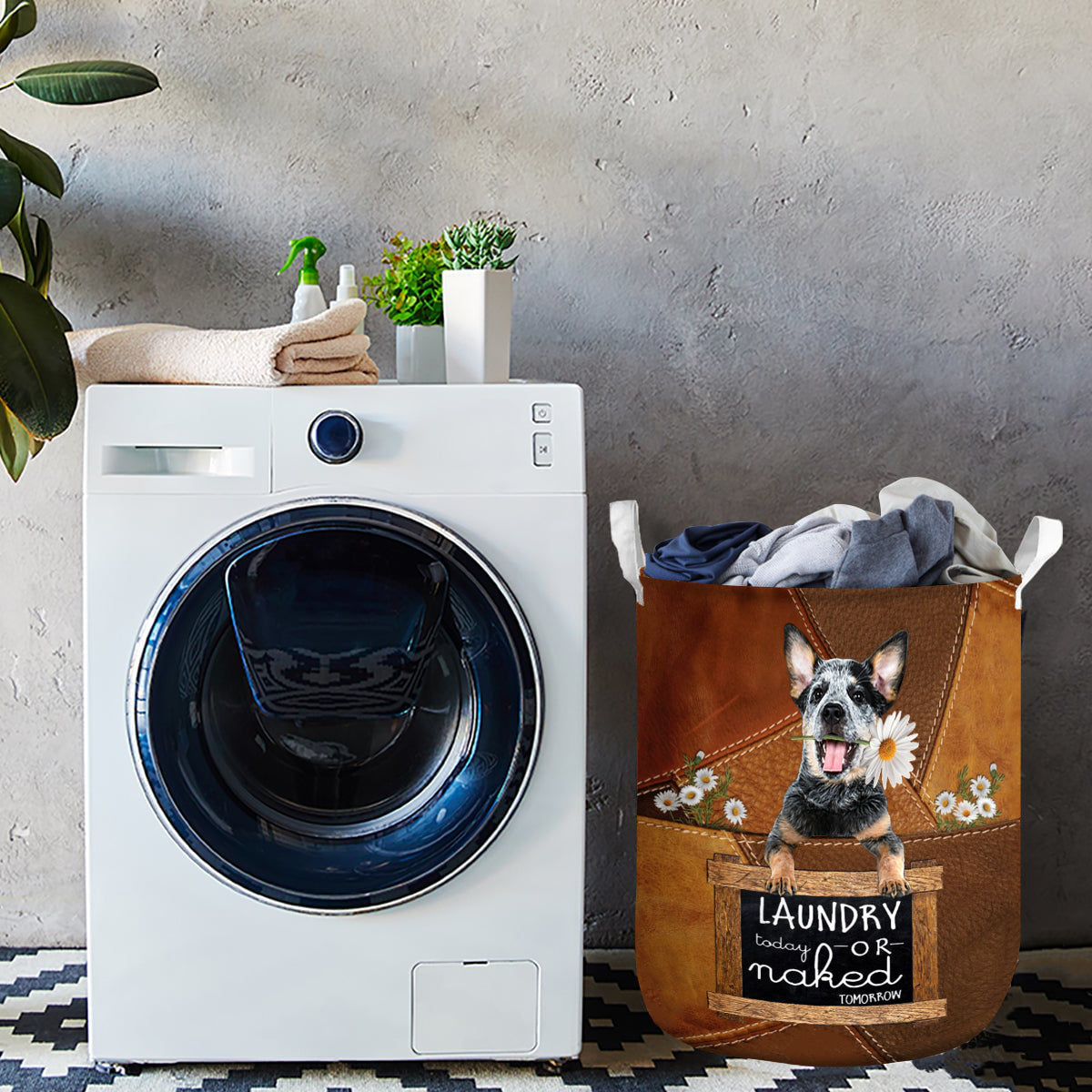 Australian Cattle Laundry Today Or Naked Tomorrow Laundry Basket