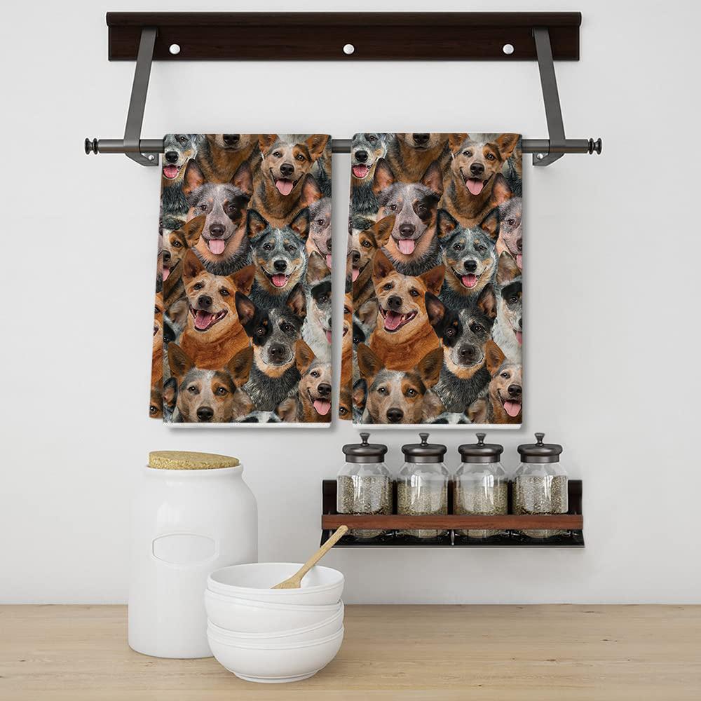 A Bunch Of Australian Cattles Kitchen Towel