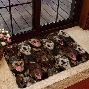 A Bunch Of Australian Kelpies Doormat
