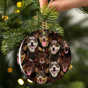 A Bunch Of Australian Kelpies Porcelain/Ceramic Ornament