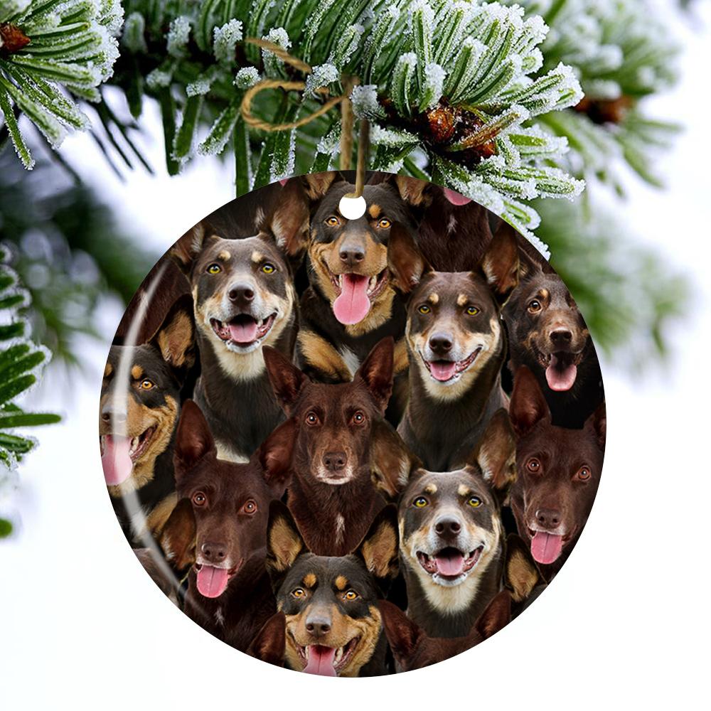 A Bunch Of Australian Kelpies Porcelain/Ceramic Ornament