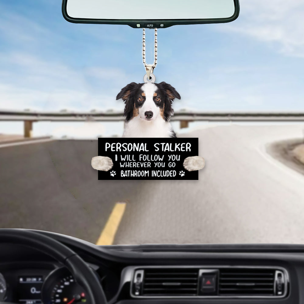 Australian Shepherd  Personal Stalker Car Hanging Ornament